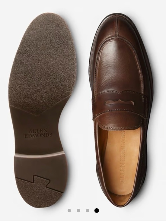 Allen Edmonds Other - Allen Edmonds Denali Brown Leather Penny Loafers Dress Shoes Men 10.5 With Trees
